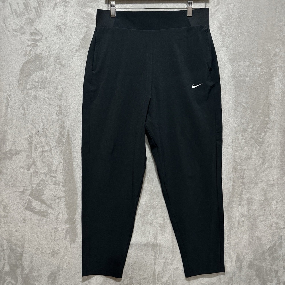 NIKE‎ Bliss Victory Women's Training Pants Size L CU4321-010 Mid-rise Black